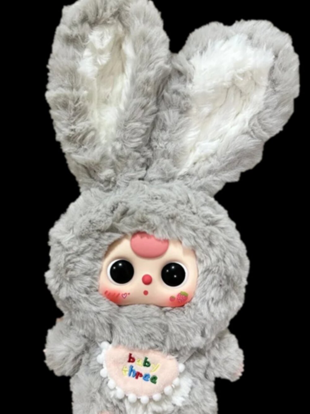 Baby Three Lily Rabbit Town (Ming Ming) Confirmed Gray Bunny Google Eyes